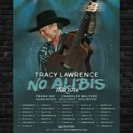 Tracy Lawrence live tour poster 2026